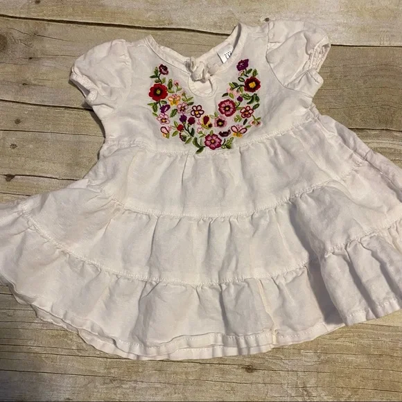 sachin and babi light blue dress GAP | Dresses | Baby Gap White Linen Dress With Floral Embroidery Size 3 Mo  Spring Dress